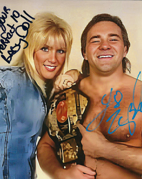 Baby Doll and Larry Zbysko Dual Signed 8x10