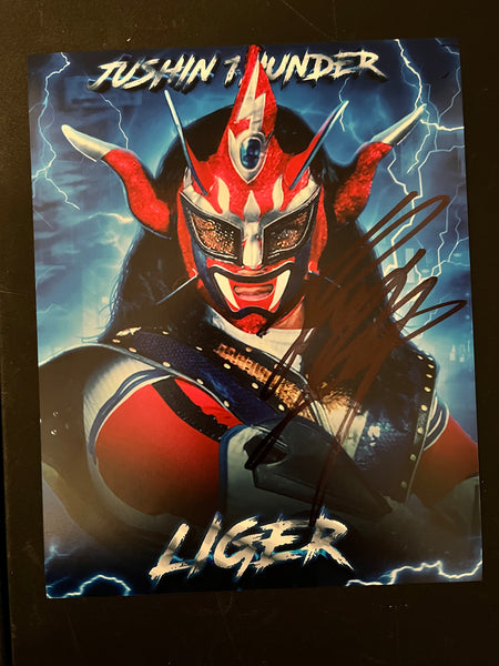 Jushin Thunder Liger Signed 8x10 Photo